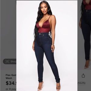 Fashion Nova Flex Game Strong High Rise jeans size 7 NWT